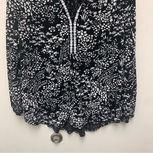 Lucky Brand Floral Embroidered Boho Blouse - Picture 7 of 12